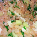 Toasted Israeli Couscous Salad with Mint, Cucumber, and Feta