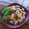 Tomato and Garlic Pasta Salad