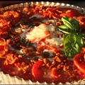 Tomato Basil and Bacon Tart