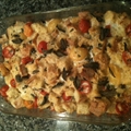 Tomato-Basil Bread Pudding