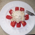 Tomato Stuffed with Chicken Salad