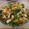 Tri-color Rotini Salad with Vegetables