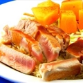 Tuna, Grilled Steaks with Fresh Fruit