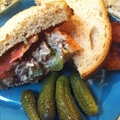 Turkey and Bacon Salad Sandwich