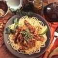 Turkey Cutlets with Soba Noodles and Cilantro-Peanut Pesto