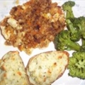 Twice Baked Cheesy Stuffed Garlic Potatoes
