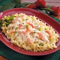 Creamy Shrimp Noodle Skillet