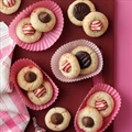 Candy Cane Blossom Cookies