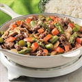 Asparagus Mushroom Beef Stir-Fry 