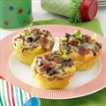 Hash Brown Nests with Portobellos and Eggs