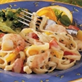 Basil Shrimp Fettuccine