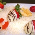 Vanilla and Chocolate Covered Strawberries