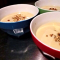 Vichyssoise con pera y gorgonzola