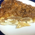 Warm Apple Buttermilk Custard Pie
