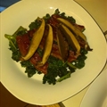 Warm Kale, Bacon & Portobello Salad    