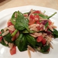 Warm Spinach Orzo Salad
