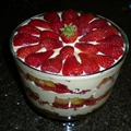 White Chocolate Strawberry Trifle