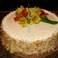 White Velvet Coconut Butter Cake
