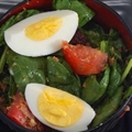 Wilted Spinach Salad with Warm Bacon Dressing