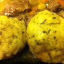Dumplings with cheesy centres for stews