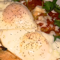 2 fried eggs with GOD-DIDN'T-MAKE-LITTLE-GREEN-APPLES HOME FRIES