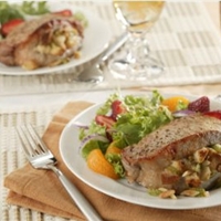 Almond-Stuffed Pork Chops
