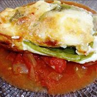 Anaheim Chile Relleno Casserole with Red Sauce