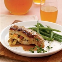 Andrew's Apple Stuffed Chicken with Cider Cream Sauce