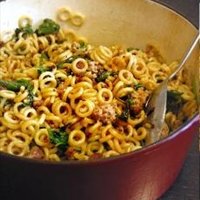 Anelletti Pasta with Sausage and Greens
