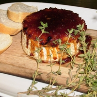 Apple Plank Grilled Camembert with Strawberry-Shallot Jam Apple Plank Grilled Camembert with Strawberry-Shallot Jam
