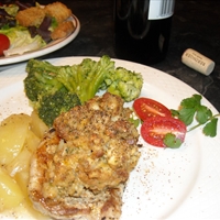Apple Pork Chops With Stuffing