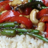 Asparagus Cashew Stir-Fry