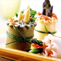 APPETIZER- Asparagus lasagna noodle spring rolls