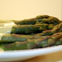 Asparagus with Blender Hollandaise Sauce
