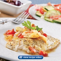 Athenian Fish With Cucumbers and Tomatoes - Publix Aprons