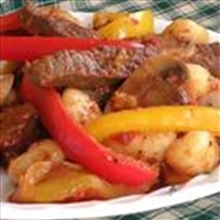 Aussie Beef and Peppers with Gnocchi
