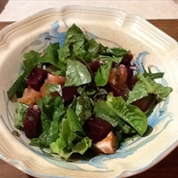 Baby Spinach and Roasted Beet Salad
