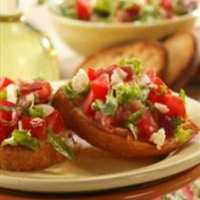 Bacon, Lettuce and Tomato Brushetta