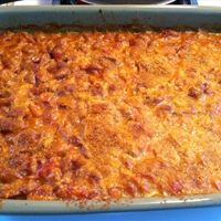 Baked Cranberry Beans with Parmesan