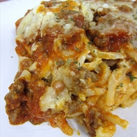Baked Cream Cheese Spaghetti Pasta