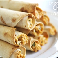 BAKED CREAMY CHICKEN TAQUITOS
