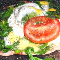 Baked Eggs and Mushrooms In Ham Crisps Baked Eggs and Mushrooms In Ham Crisps