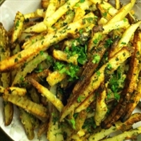 Baked Garlic and Parsley French Fries