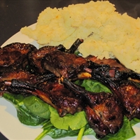 Baked Lamb Cutlets in Honey Sesame Marinade
