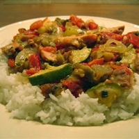 Baked Lemon Ratatouille with Chicken Baked Lemon Ratatouille with Chicken