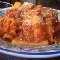 Baked Rigatoni with Meatballs