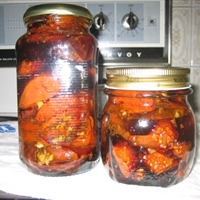 Balsamic glazed roasted tomatos