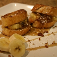 Banana-stuffed French Toast