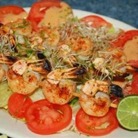 Barbecued Shrimp on a Stick