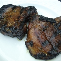 Barbeque Sweet Rosemary Pork Chops
